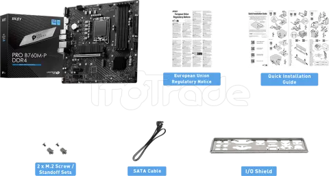 Carte Mère MSI Pro B760M-P DDR4 (Intel LGA 1700) Micro ATX