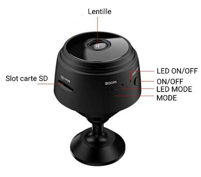 Noxus Eagle Security Camera - Mini caméra Wi-Fi