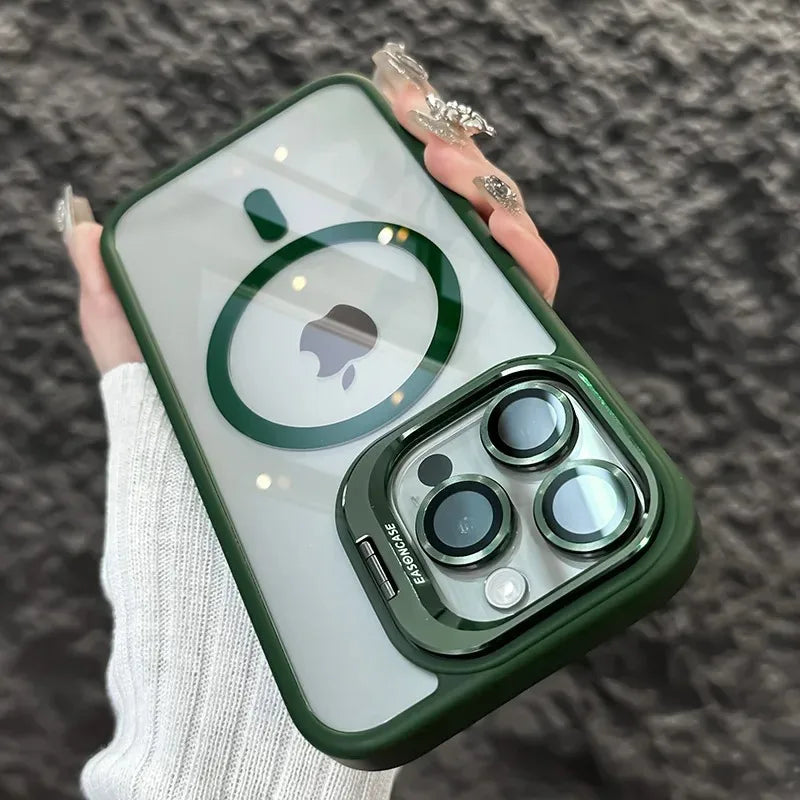 Coque Antichoc Magnétique iPhone 13 Pro Max - Vert Foncé