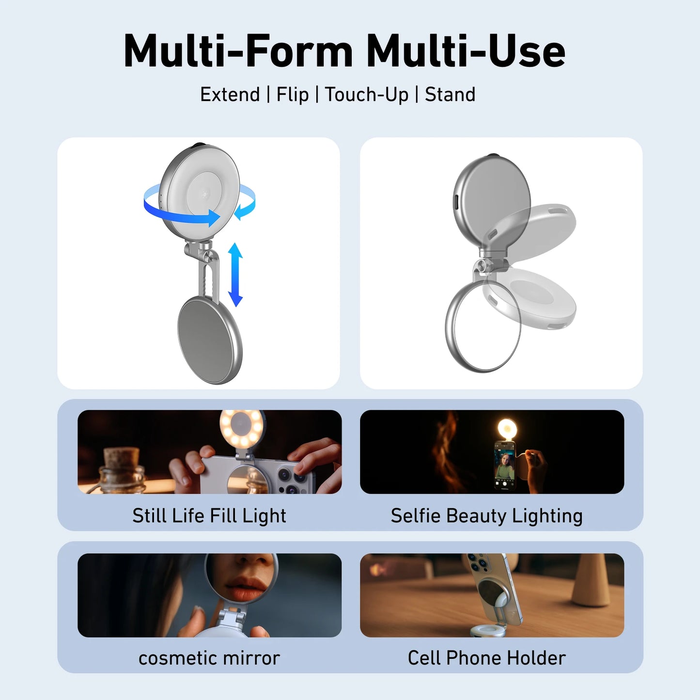 🎥 Poignée de Prise de Vue Télécommandée TELESIN – Support Magnétique Smartphone