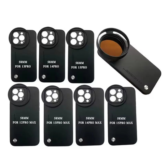📸 Coque Adaptateur Objectif 58mm – iPhone 13/14/15/16 Pro Max