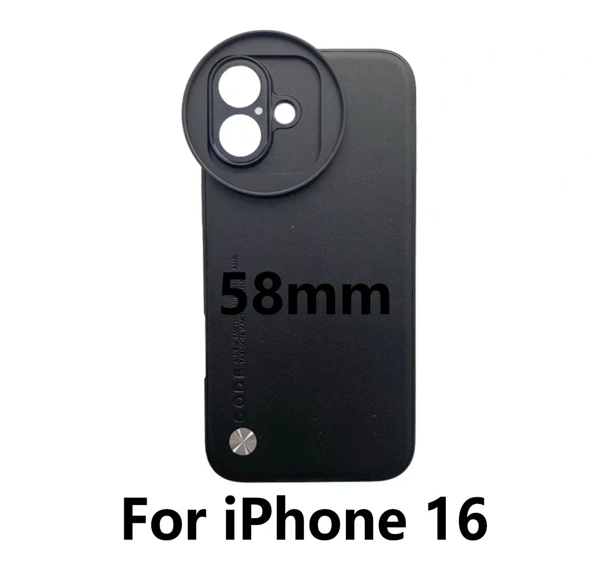 📸 Coque Adaptateur Objectif 58mm – iPhone 13/14/15/16 Pro Max