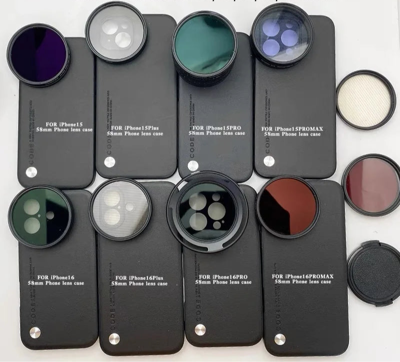 📸 Coque Adaptateur Objectif 58mm – iPhone 13/14/15/16 Pro Max