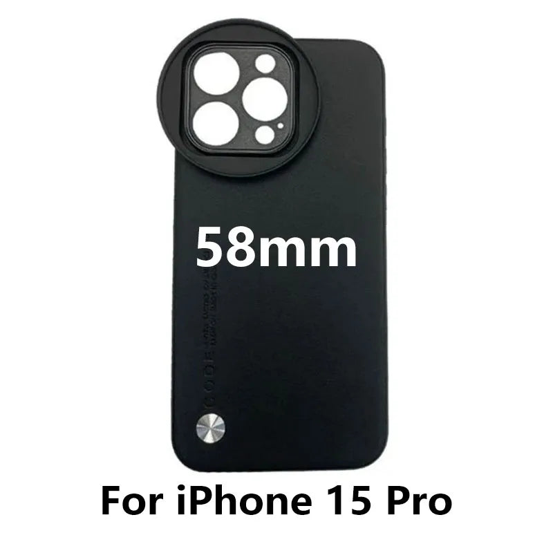 📸 Coque Adaptateur Objectif 58mm – iPhone 13/14/15/16 Pro Max