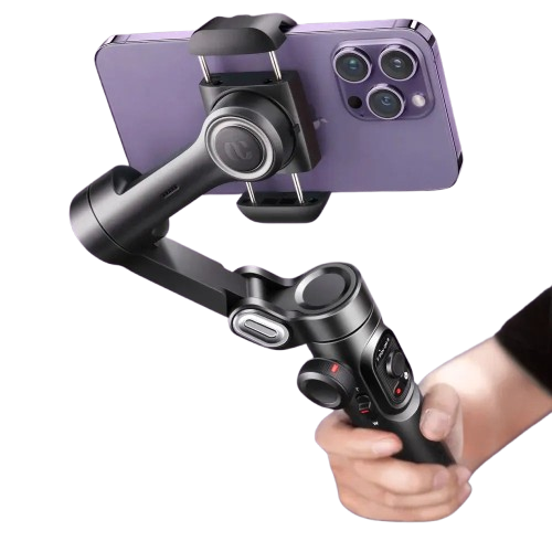 AOCHUAN - stabilisateur de cardan portable 3 axes SmartXE pour smartphone pour iPhone & Android