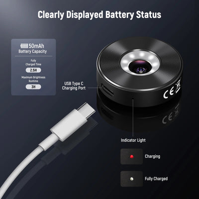 NEEWER 45X Phone Microscope Rechargeable Close Up Zoom Lens w 50mAh Battery  For iPhone Samsung Cage with 17mm Lens Adapter