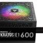 Alimentation ATX Gamdias Kratos E1-600 RGB - 600W (Noir)