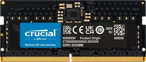 Barrette mémoire SODIMM DDR5 16Go Crucial 4800Mhz (Noir)
