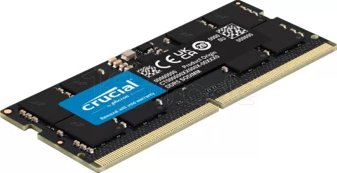 Barrette mémoire SODIMM DDR5 16Go Crucial 4800Mhz (Noir)