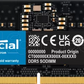 Barrette mémoire SODIMM DDR5 8Go Crucial 5600Mhz (Noir)