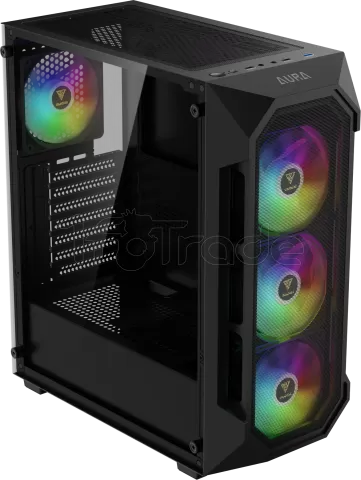 Boitier Moyen Tour ATX Gamdias Aura GC1 Elite RGB avec panneau vitré (Noir)