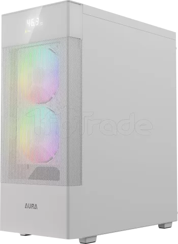 Boitier Moyen Tour ATX Gamdias Aura GC5 Elite RGB avec panneau vitré (Blanc)