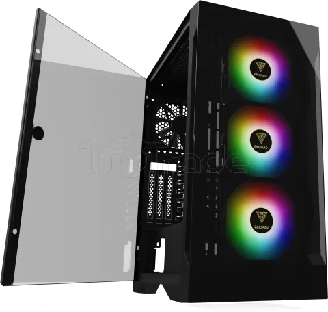 Boitier Moyen Tour ATX Gamdias Talos E2 Elite RGB avec panneaux vitrés (Noir)