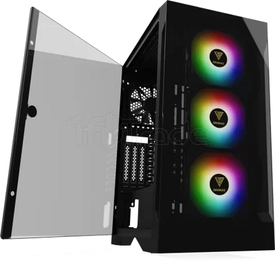 Boitier Moyen Tour ATX Gamdias Talos E2 Elite RGB avec panneaux vitrés (Noir)