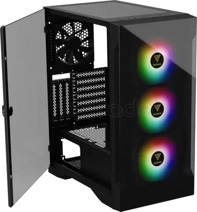 Boitier Moyen Tour ATX Gamdias Talos E2 Elite RGB avec panneaux vitrés (Noir)