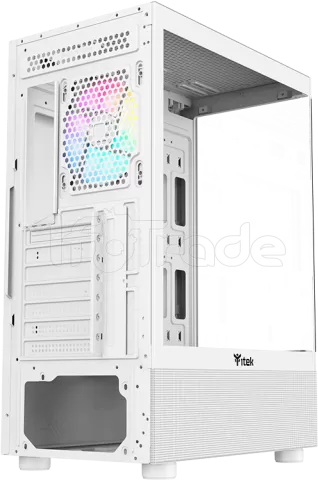 Boitier Moyen Tour ATX iTek Showbui 33 RGB avec panneaux vitrés (Blanc)