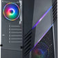 Boitier Moyen Tour ATX TooQ BioHazard TQGCC102 RGB avec panneau vitré (Noir)