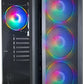 Boitier Moyen Tour ATX TooQ Ragnärok TQGCC101-B RGB avec panneau vitré (Noir)
