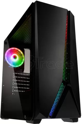 Boitier Moyen Tour E-ATX Kolink Quantum RGB avec panneau vitré (Noir)