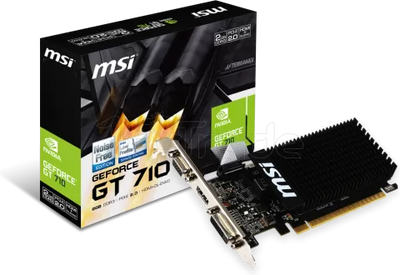 Carte Graphique Nvidia MSI GeForce GT710 2GD3H 2Go LP (Low Profile Passive)