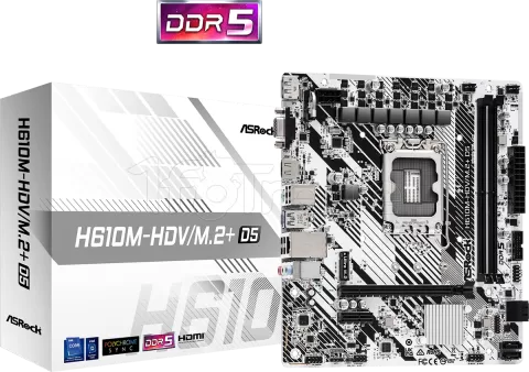 Carte Mère ASRock H610M-HDV/M.2+ DDR5 (Intel LGA 1700) Micro ATX