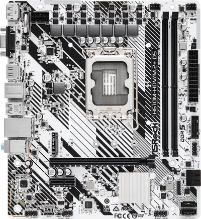 Carte Mère ASRock H610M-HDV/M.2+ DDR5 (Intel LGA 1700) Micro ATX