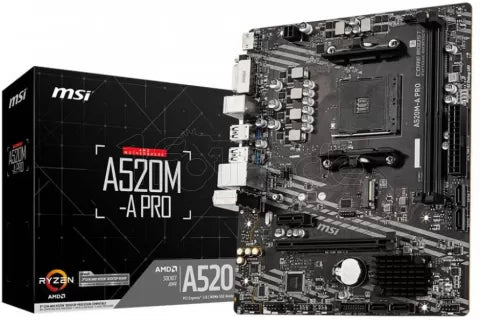 Carte Mère MSI A520M-A Pro (AM4) Micro ATX