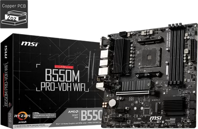 Carte Mère MSI B550M Pro-VDH WiFi (AM4) Micro ATX