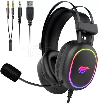 Casque Gamer filaire Havit H2016D RGB (Noir)