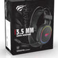 Casque Gamer filaire Havit H2016D RGB (Noir)