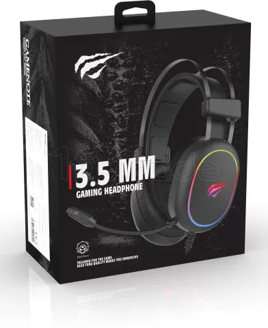 Casque Gamer filaire Havit H2016D RGB (Noir)