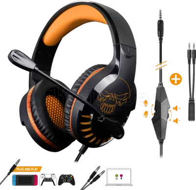Casque Gamer filaire Spirit of Gamer Pro H3 (Noir/Orange)