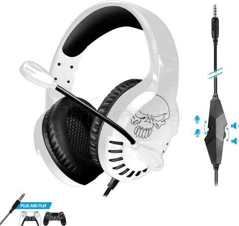 Casque Gamer filaire Spirit of Gamer Pro H3 PlayStation Edition (Noir/Blanc)