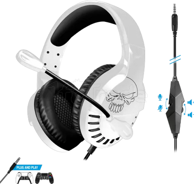 Casque Gamer filaire Spirit of Gamer Pro H3 PlayStation Edition (Noir/Blanc)