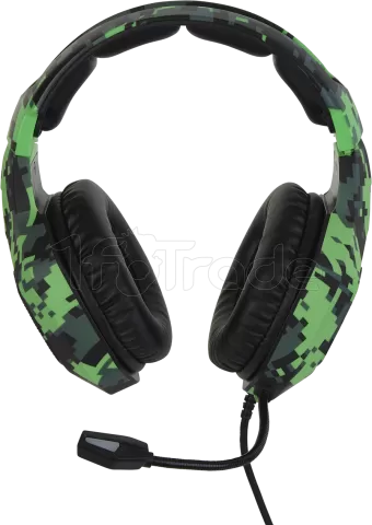 Casque Gamer filaire Verbatim SureFire Skirmish RGB (Vert)