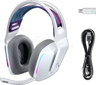 Casque Gamer sans fil Logitech G733 Lightspeed RGB (Blanc)