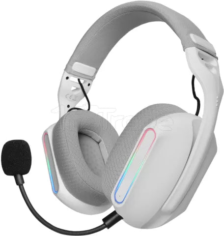 Casque Gamer sans fil Mars Gaming MHW-Pro RGB (Blanc)