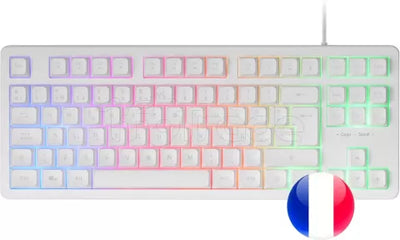 Clavier Gamer Mars Gaming MK023 RGB (Blanc)