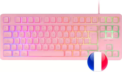 Clavier Gamer Mars Gaming MK023 RGB (Rose)