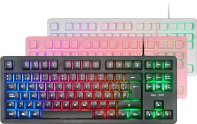 Clavier Gamer Mars Gaming MK023 RGB (Rose)