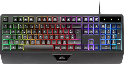 Clavier Gamer Mars Gaming MK124 RGB (Noir)