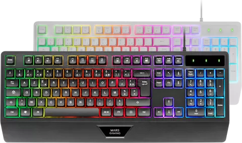 Clavier Gamer Mars Gaming MK124 RGB (Noir)