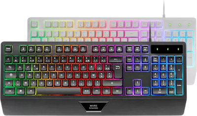Clavier Gamer Mars Gaming MK124 RGB (Noir)