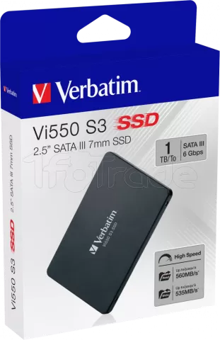 Disque SSD Verbatim Vi550 S3 1To - S-ATA 2,5