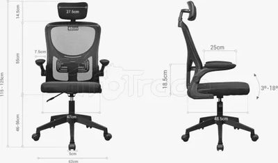 Fauteuil ergonomique Mars Gaming MGC-Ergo Plus (Noir)