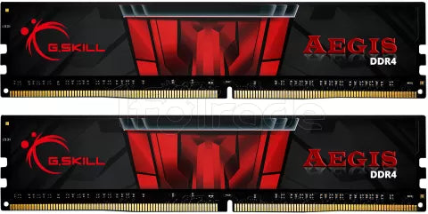 Kit Barrettes mémoire 16Go (2x8Go) DIMM DDR4 G.Skill Aegis 3000Mhz (Noir et Rouge)
