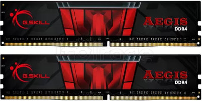 Kit Barrettes mémoire 16Go (2x8Go) DIMM DDR4 G.Skill Aegis 3000Mhz (Noir et Rouge)