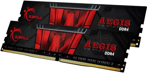 Kit Barrettes mémoire 32Go (2x16Go) DIMM DDR4 G.Skill Aegis 3200Mhz (Noir/Rouge)