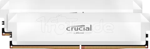 Kit Barrettes mémoire 32Go (2x16Go) DIMM DDR5 Crucial Pro OC Gaming 6000MHz (Blanc)