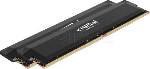 Kit Barrettes mémoire 32Go (2x16Go) DIMM DDR5 Crucial Pro OC Gaming 6000MHz (Noir)